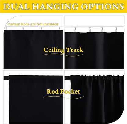 NICETOWN 1 Panel Blackout Doorway Curtains - Image 3