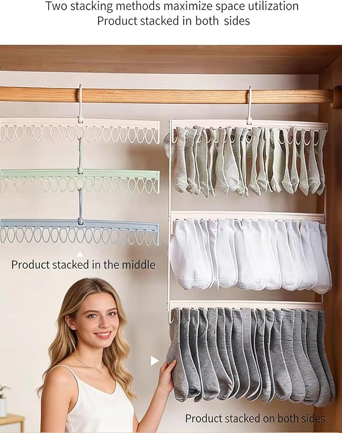 Socks Drying Racks Hanger Socks Organizer Hook Hanger - Image 7