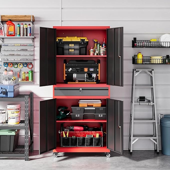 Letaya Metal Garage Storage Cabinet - Image 5