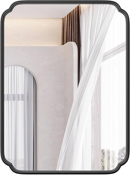 28"x36" Black Bathroom Mirror - Image 9
