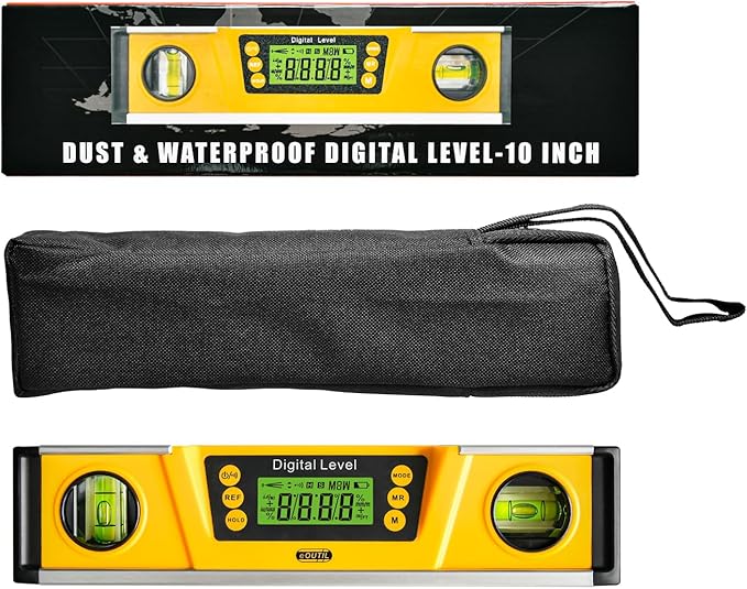 Digital Level and Protractor, 10 Inch IP54 Protected Electronic Bubble - Image 8
