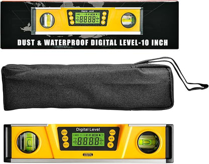 Digital Level and Protractor, 10 Inch IP54 Protected Electronic Bubble - Image 8