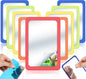 10 Pcs 6x4 Shatter Proof Unbreakable Kids Mirrors, Warm Colors | Unbroken, Child-safe Design, for Nursery School Decor, Classroom Bulletin Board DIY Crafts, Speech Learning, Emotion Control