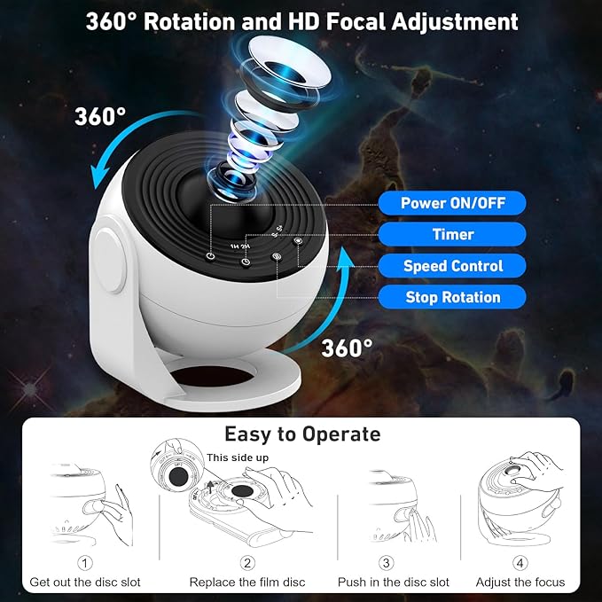 Galaxy Projector Pro, 13 in 1 Home Planetarium Galaxy Projector - Image 5