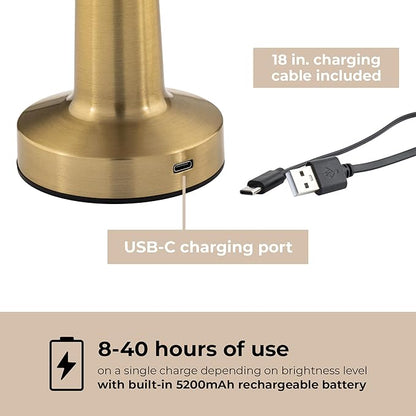 Radiance LED Cordless USB-C Re-Chargeable Desk Lamp, 5200mAh Battery Operated - Image 7