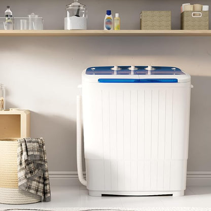 SUNCROWN Portable Washing Machine 16lbs, Compact Twin Tub Semi Automatic Washer - Image 2