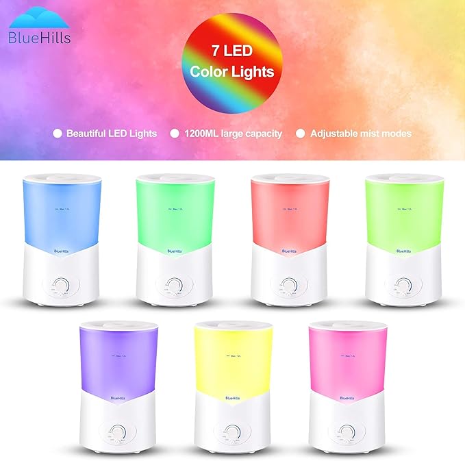 BlueHills Large 1000 ML XL Essential Oil Diffuser White Aromatherapy Humidifier - Image 7