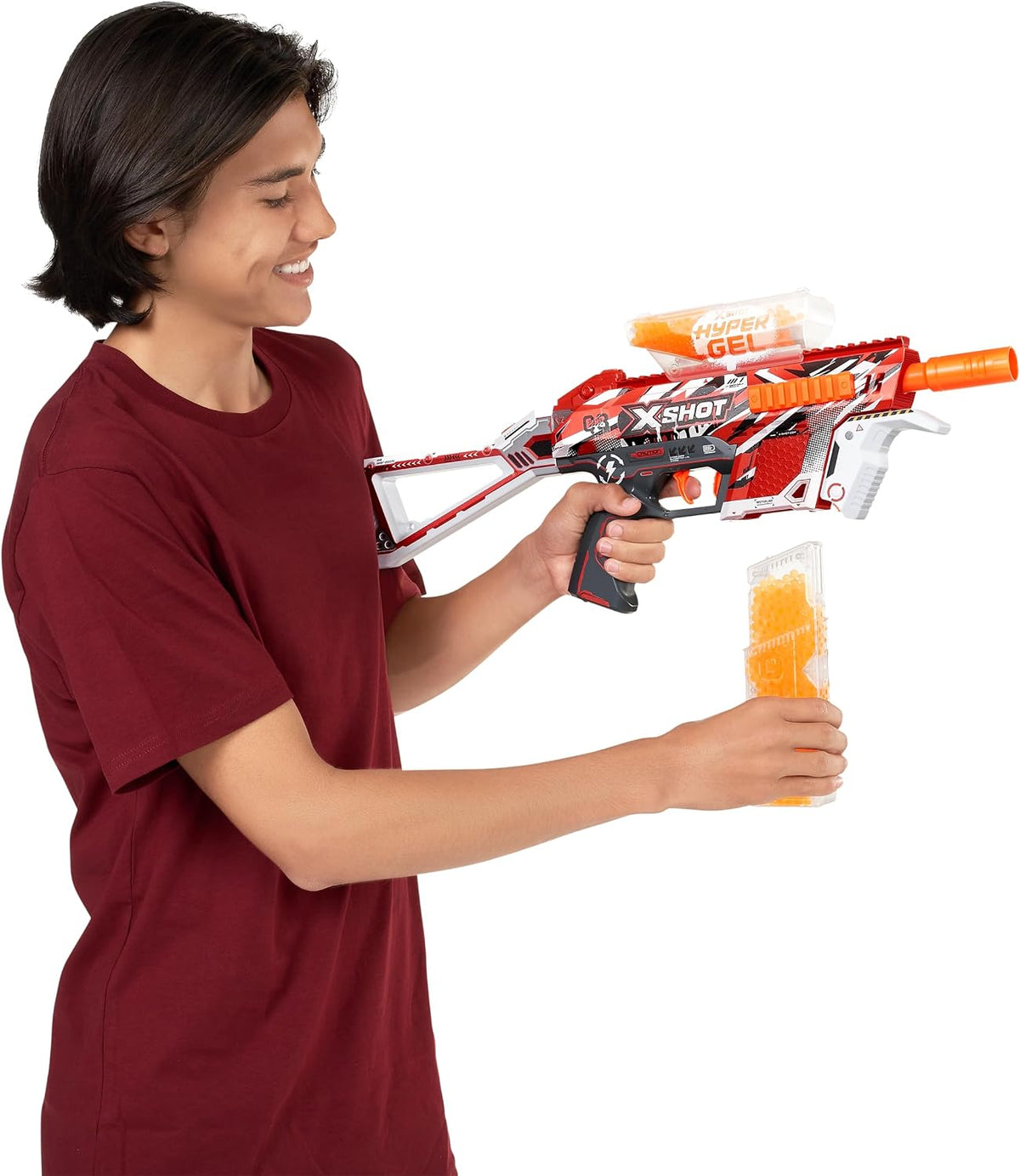 XSHOT Hyper Gel Trace Fire Blaster, Semi and Fully Automatic Gel Blaster &amp...