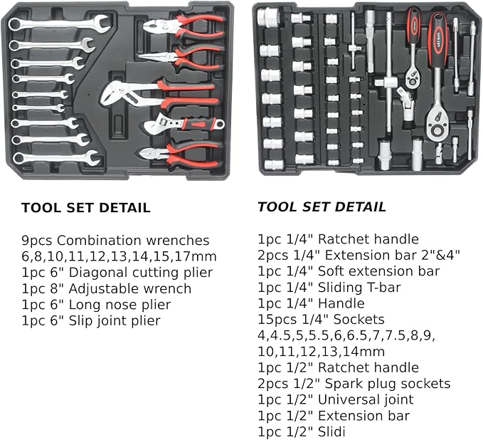 Home Tool Set Kit -899 PCS Home Auto Repair Tool Kit - Image 4