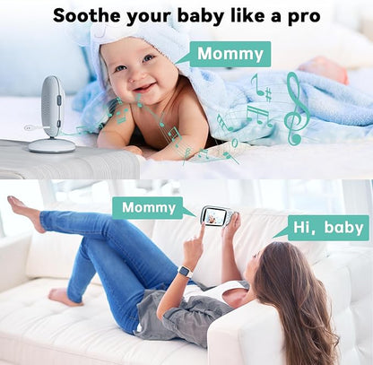 No WiFi Baby Monitor with Camera and Audio, Lag-Free Connection, Plug & Play - Image 4