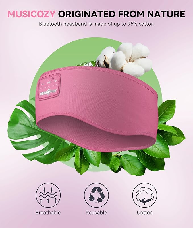 MUSICOZY Sleep Headphones Headband Bluetooth 5.4 Wireless Headband Headphones - Image 5