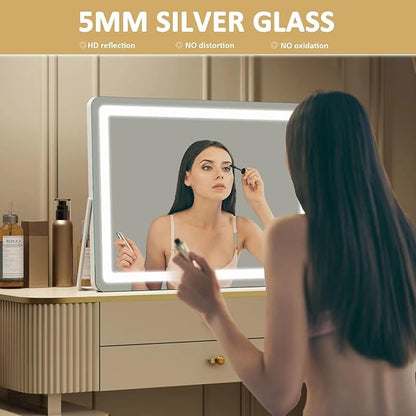 Ligheted Vanity Mirror with Lights, 3 Modes Light, Smart Touch Control Dimmable - Image 7
