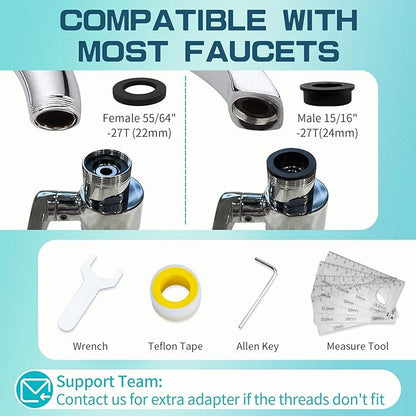 CECEFIN 1440ºSink-Water-Filter Faucet-Extender 3.0 Telescopic - Image 6