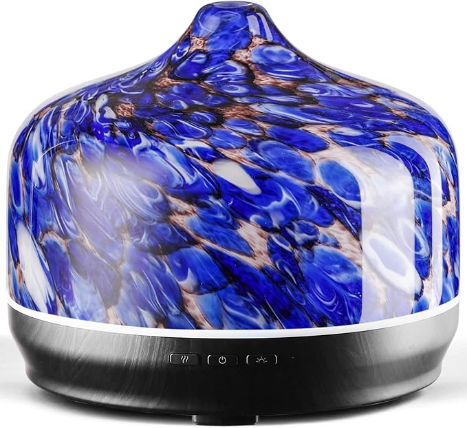 Porseme 500ml Glass Essential Oil Diffuser Aromatherapy Ultrasonic Cool Mist by Porseme