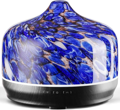 Porseme 500ml Glass Essential Oil Diffuser Aromatherapy Ultrasonic Cool Mist by Porseme
