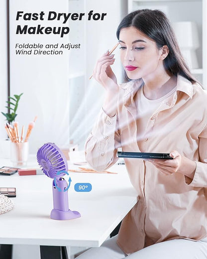 coldSky Portable Handheld Fan, 4000mAh Battery Operated 3 in 1 Multifunction - Image 6