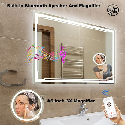 30''X48'' LED Bathroom Mirror - Image 2