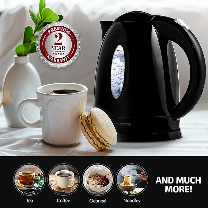 OVENTE Electric Kettle, 1.7L Fast Boiling Water Heater - Image 5