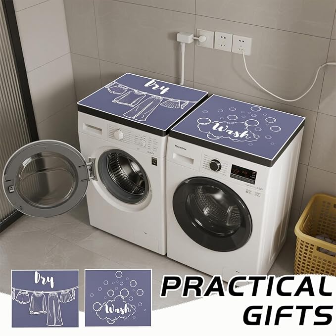 Esamploe Washer Dryer Countertop Mat, Washer and Dryer Topper Dust Proof Quick - Image 5