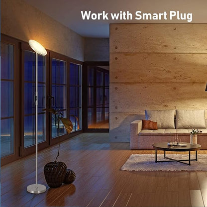Floor Lamp, 30W/2400LM Sky LED Modern Torchiere 3 Color Temperatures Super - Image 3