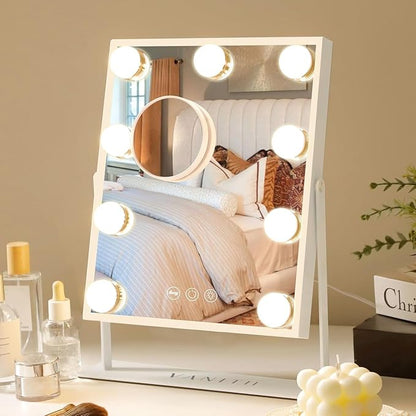 VANITII Vanity Mirror with Lights Hollywood Lighted Makeup Mirror with 9 by VANITIIGLOBAL