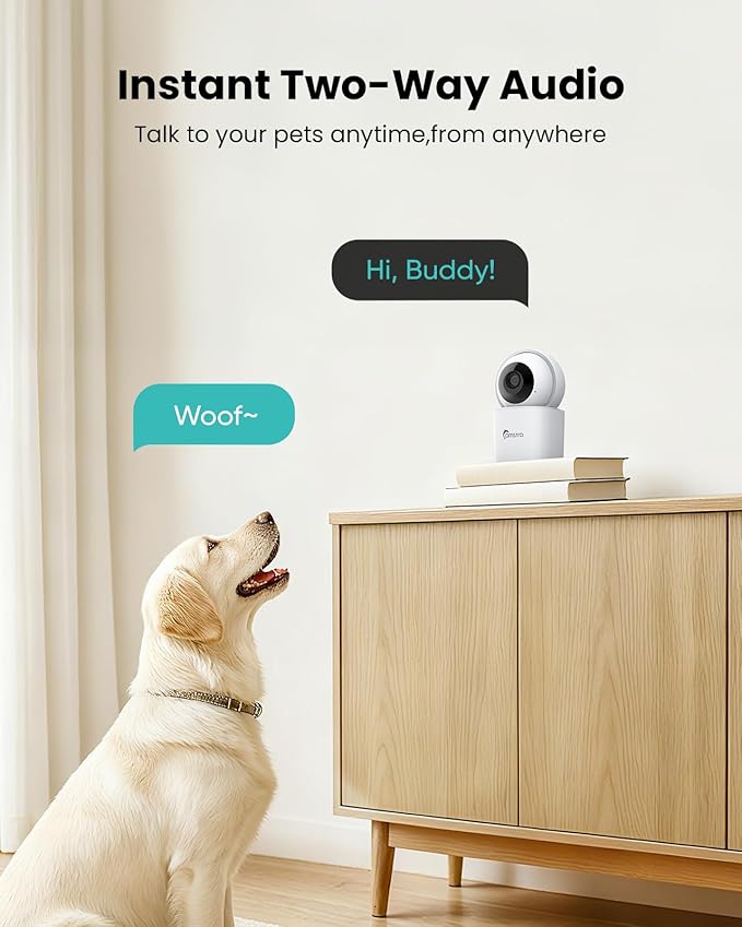 3K Indoor Security Camera 360°PTZ Home Baby/Pet Monitor, Auto Tracking - Image 6