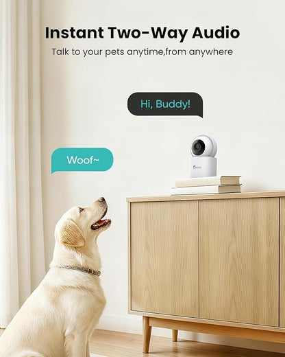 3K Indoor Security Camera 360°PTZ Home Baby/Pet Monitor, Auto Tracking - Image 6