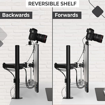 HumanCentric DSLR Monitor Mount Extra Large, Desk Camera Mounting, Light Webcam - Image 7