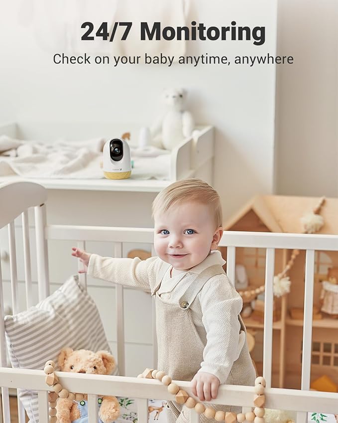 MUBVIEW 5G WiFi Indoor Security Camera No Subscription, Pet Camera - Image 3