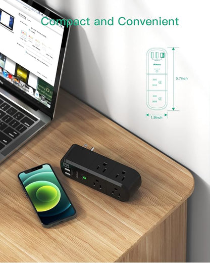 USB Outlet Extender Surge Protector - - Image 6