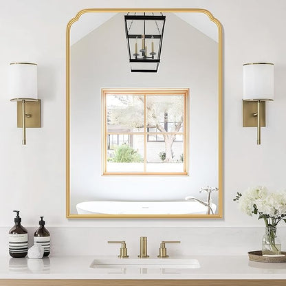 30X40 Inch Gold Bathroom Mirror by FerytangeHome