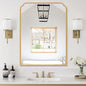 30X40 Inch Gold Bathroom Mirror by FerytangeHome