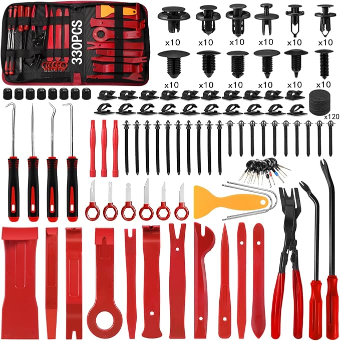 Trim Removal Tool Kit 330Pcs Car Removal Tool Kit Pry Tool Set Auto Clip Pliers by Eaukar