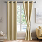 JIUZHEN Light Beige Blackout Curtains by JIUZHEN
