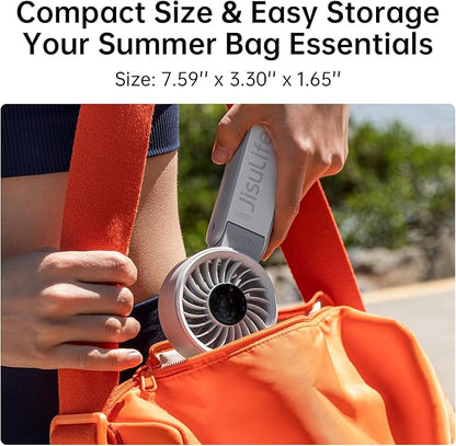 JISULIFE Handheld Fan Life7 – Ultimate Flexibility: High-Power Motor, LED - Image 8