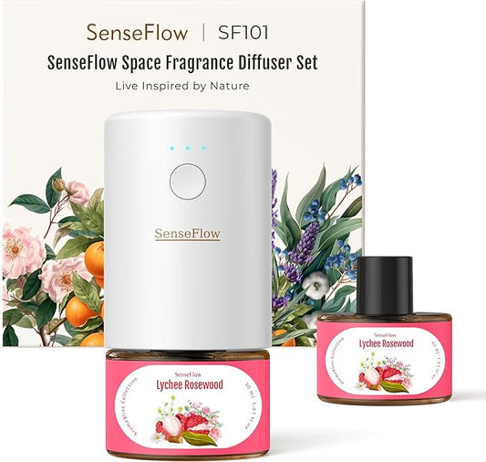 SF101 Pro Plug In Air Freshener, Waterless Essential Oil Diffuser, Non-Toxic by SenseFlow