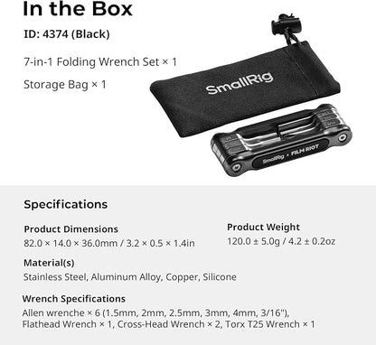 SmallRig x FILM RIOT 7-in-1 Folding Tool Set - Image 9
