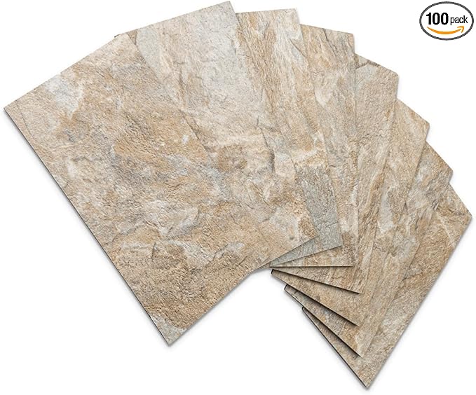 AULIGET 100-Piece Peel and Stick Backsplash Wall Tiles, Laundry Room by AULIGET