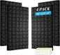 4 PCS Acoustic Panels, High Density Fire Resistant & Noise Absorbing by Unknown