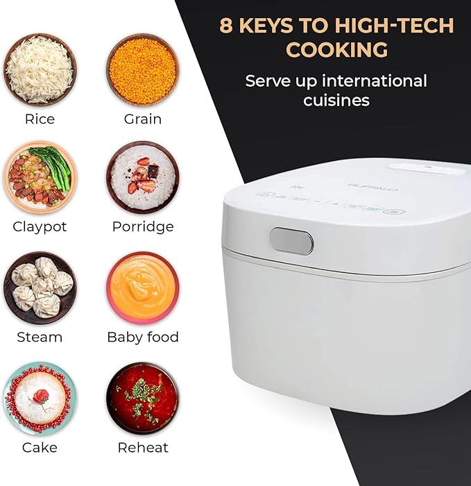 Buffalo SMART COOKER Induction Heating IH Rice Cooker and Warmer, 1 L, 5 cups - Image 3
