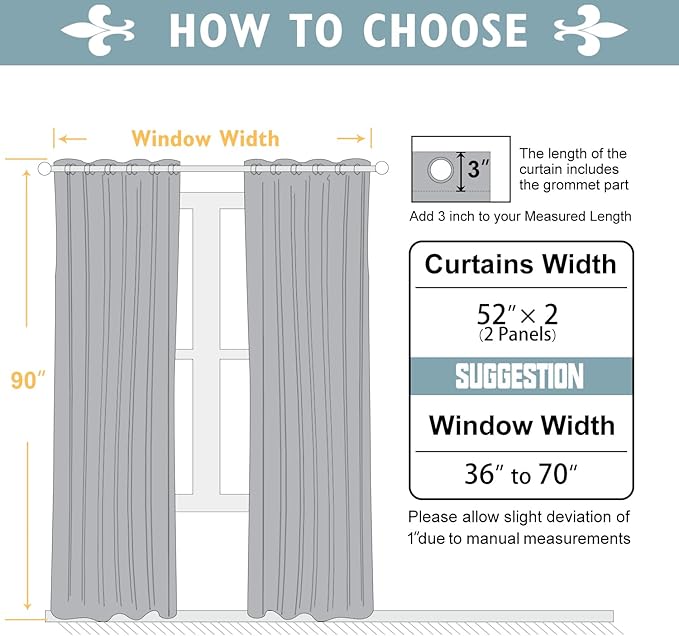 ChrisDowa 100% Blackout Curtains 90 inch Long - Image 6