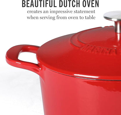 Martha Stewart Gatwick 4 Quart Enamel Cast Iron Dutch Oven - Image 3