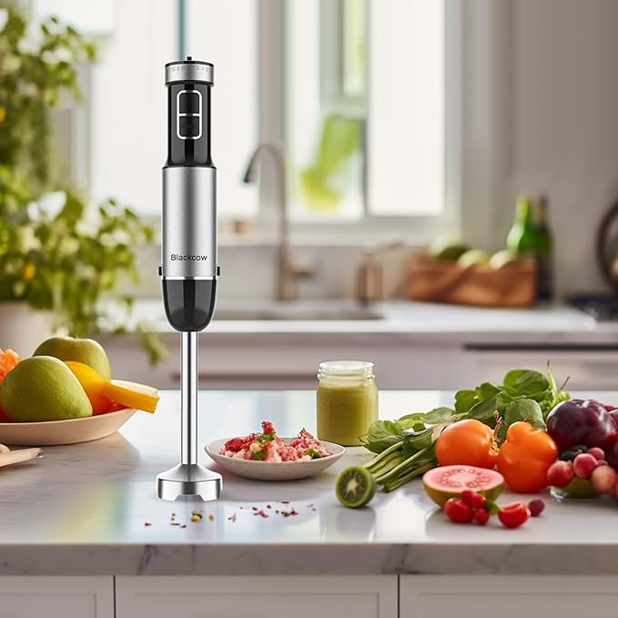 Blackcow Immersion Blender Handheld, 800W Powerful Electric Hand Blender - Image 7