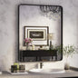 ISKM Black Framed Mirror for Wall 24"x 32", Bathroom Vanity Mirror Anti-Rust by ISKM-IStillKeepMovin