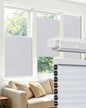 Allesin zen No Drill Top Down Bottom Up Cellular Shades,White,24" Wx36 H | TDBU Blackout Blinds for Indoor Windows,Cordless Honeycomb Shades for Home,Easy to Install Thermal Insulated