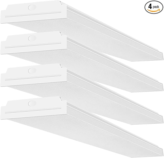 FAITHSAIL 60W LED Wraparound Light 4FT LED Office Lights, 7200 Lumens 4000K by FaithSail