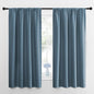 NICETOWN Bedroom Curtains Blackout Draperies, Smoky Blue, 1 Pair, 34-inch W x by NICETOWN