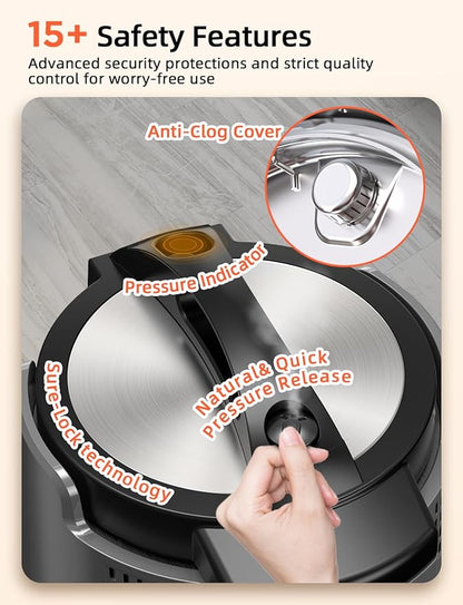 Nuwave Duet Electric Pressure Cooker & Air Fryer Combo, 450 IN 1 Slow Cooker & - Image 7