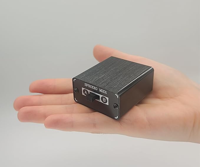 SPRODIO 2 Way in-line 3.5mm Audio Switch Box A/B Selector Switcher Compatible - Image 4
