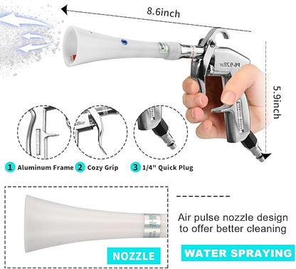 Tornado Dry Cleaning Gun with Brass Adjustable Air Flow Nozzle, Air Blower Gun - Image 3